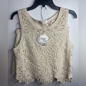 Simply Couture Beige Crochet Women's Set